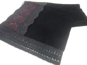 ビロードレース花模様ショール